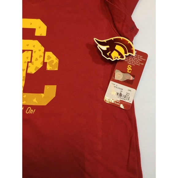 Southern Cal Trojans Tee Girl’s Size Large NWT - Picture 2 of 7